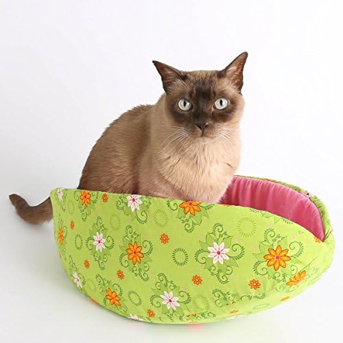Cat Canoe in Bright Green and Pink