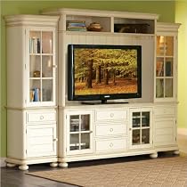 Big Sale Riverside Furniture Placid Cove TV Entertainment Center in Honeysuckle White