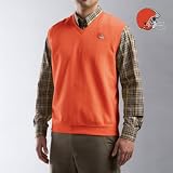 Cutter & Buck Cleveland Browns Men's Journey Supima Flatback Sweater Vest XX Large