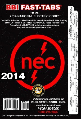 2014 National Electrical Code NEC Fast-Tabs For Softcover, Spiral, Looseleaf and Handbook by Builder's Book (2013-09-03)