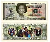 SET OF 10 BILLS-Michelle Obama Million Dollar Novelty Bills