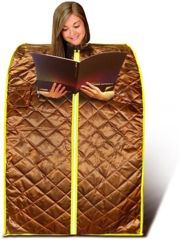 EMF Safe Cell Spa Portable Foldable Far FIR Infrared Large Sauna Spa, Detox with Negative Ion and Foot Roller
