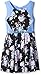 Beautees Girls' Floral/Solid Skater Dress