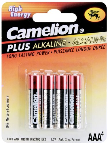 Alkaline Battery 4-Pack: AAA