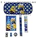 Minions BLUE Pencil Case with 1 Random Stationery Set