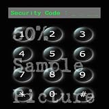 iPad: WALLPAPER 006 "ENTER SECURITY CODE" Background of HOME & LOCK Page - Picture Image for Apple iPad Wall Paper (WP 006) - TKP 0141 -