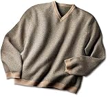Broken-Herringbone Cashmere Sweater