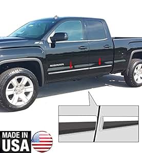Silverado Body Molding 4-Piece Chrome Trim Set For 2014-2018 Silverado/Sierra Crew Cab Body Side Molding