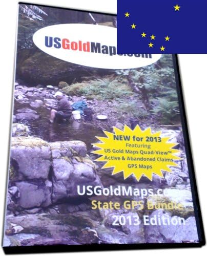 Alaska **GPS** Federal USGM Quad-View Gold Sites - Federal Records Only - 2013 Edition - (for Garmin BaseCamp)