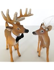 Single Detail Page Misc: Buck and Doe Wedding Cake Topper - Hunter Hunting Wedding Cake Topper - Country Western Wedding Cake Topper