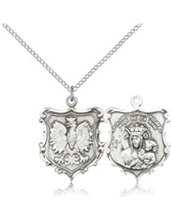 Our Lady of Czestochowa Medal, Sterling Silver