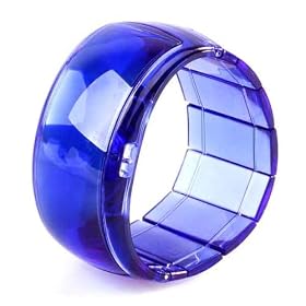 Neewer New Blue LED Digital Bracelet Wrist Watch Wristwatch
