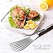 Elite Chef Fish Spatula Turner with Offset Slotted Metal Head Keeps Your Food Intact
