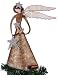 Sunset Vista Rusty Hinge Angel Tree Topper, Metal, 12-Inch