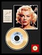 Marilyn Monroe "River of No Return" framed gold record