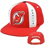 NHL Mitchell Ness Panel Throwback Logo Snapback Cap Hat NE34 New Jersey Devils
