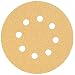 DEWALT DW4306 5-Inch 8 Hole 220 Grit Hook and Loop Random Orbit Sandpaper (5-Pack)
