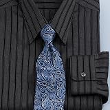 Textured Stripe Dress Shirt