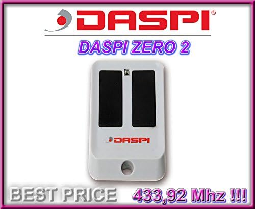 DASPI ZERO2 remote, 2-channel 433.92Mhz rolling code