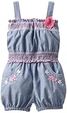 Little Lass Baby-Girls Newborn 1 Piece Romper with Smocking