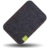 Produkt-Bild: Almwild Etui Tasche perfekt passend f&uuml;r Samsung Galaxy S2, Samsung Galaxy S, Samsung Galaxy S Plus, HTC Desire HD, HTC Incredible S, HTC Sensation & Weitere. Modell "Dezenzi" aus Filz in Grau