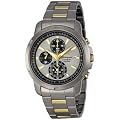Seiko Men's Quartz Chronograph Watch SNAE49P1 with Titanium Chrono Bracelet and Grey Dial