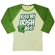 Kiss My Irish Ass Ladies Raglan