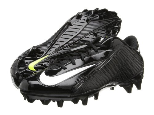 Men's Nike Vapor Strike 4 Low TD Football Cleat Black/Black/Volt/White Size 9.5 M US