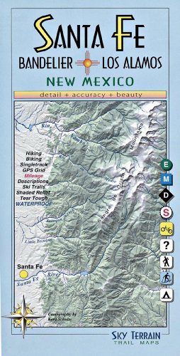 Santa Fe, Bandelier & Los Alamos Trail Map