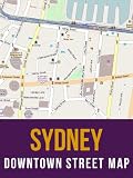 Sydney, Australia Downtown Street Map