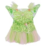 Disney Fairies Tinks Pixie Hollow Dress with Floral Pattern