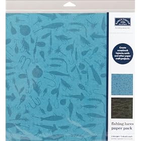 12x12 Paper Pack: Fishing Lure
