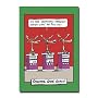 Reindeer Gameshow - Hilarious Cartoon Merry Christmas Greeting Card