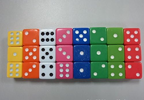 Birdnestoffice 16mm 6 Sided Red Gaming Dice Set of 100 , Perfect for Poker Games and Card Games.