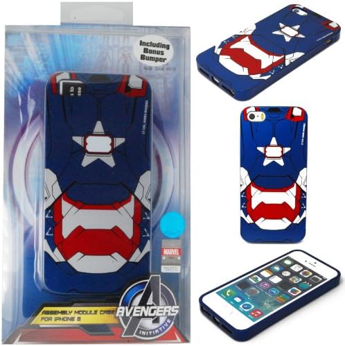 [Authentic] 86Hero Marvel Iron Man Patriot Bumper Phone Case for iPhone 5 / 5s + Bonus Bumper