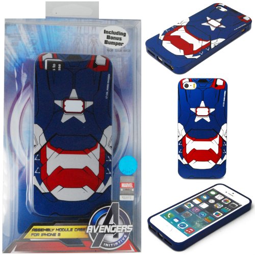 [Authentic] 86Hero Marvel Iron Man Patriot Bumper Phone Case for iPhone 5 / 5s + Bonus Bumper