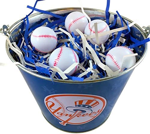 MLB Easter Basket with Team Colored Grass and Eggs (New York Yankees)