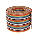 uxcell IDCリボンケーブル　フラットケーブル　プラスチック製　1.27mmピンピッチ　1.75mの長さ　34ピン