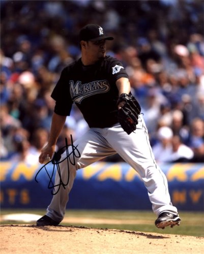 Ricky Nolasco Autographed/Hand Signed Florida Marlins 8x10 Photo