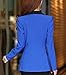 Aro Lora Women's Long Sleeve Color Block Lapel One Button Jacket Blazer Suit