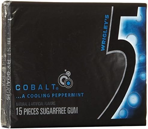 5 Cobalt Sugar Free Chewing Gum, 15ct