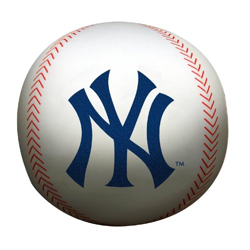 MLB New York Yankees 12-Inch Spandex Baseball Shaped Whoochie Pillow