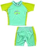 Luvable Friends Luvable Friends 2-Piece Swimsuit for Boys, Blue - Beach Bum - 18 months