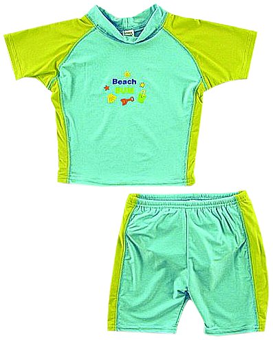 Luvable Friends Luvable Friends 2-Piece Swimsuit for Boys, Blue