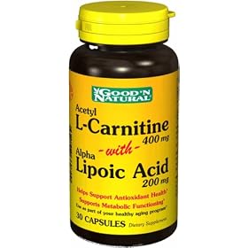 Acetyl L-Carnitine / Alpha Lipoic Acid 400 Mg 30 Caps Good'N Natural