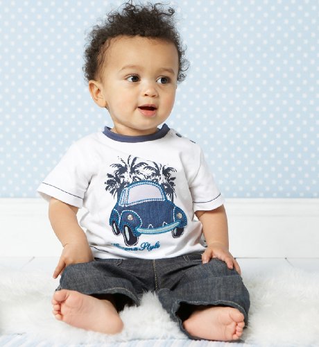 2 Autograph Pure Cotton Car amp Stripe T Shirts