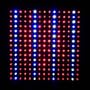 LED Wholesalers 2501QUAD Blue/Red/Orange/White 225 LED 13.8 Watt Square Grow Light Panel 110 Volt