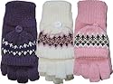 Girls Fingerless Gloves + Mitten Cap GL115