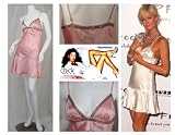 Chick by Nicky Hilton Silk Dress with Bugel Beads (M, Pink)