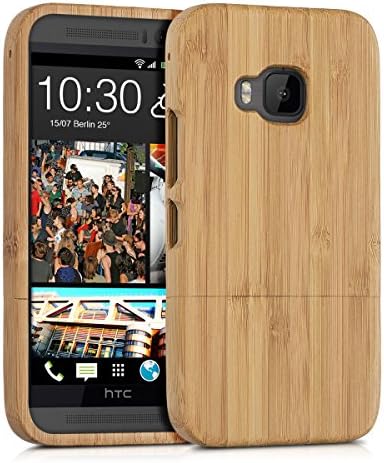 kwmobile Natural bamboo case for the HTC One M9 in brown